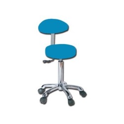 Sgabello con schienale - blu